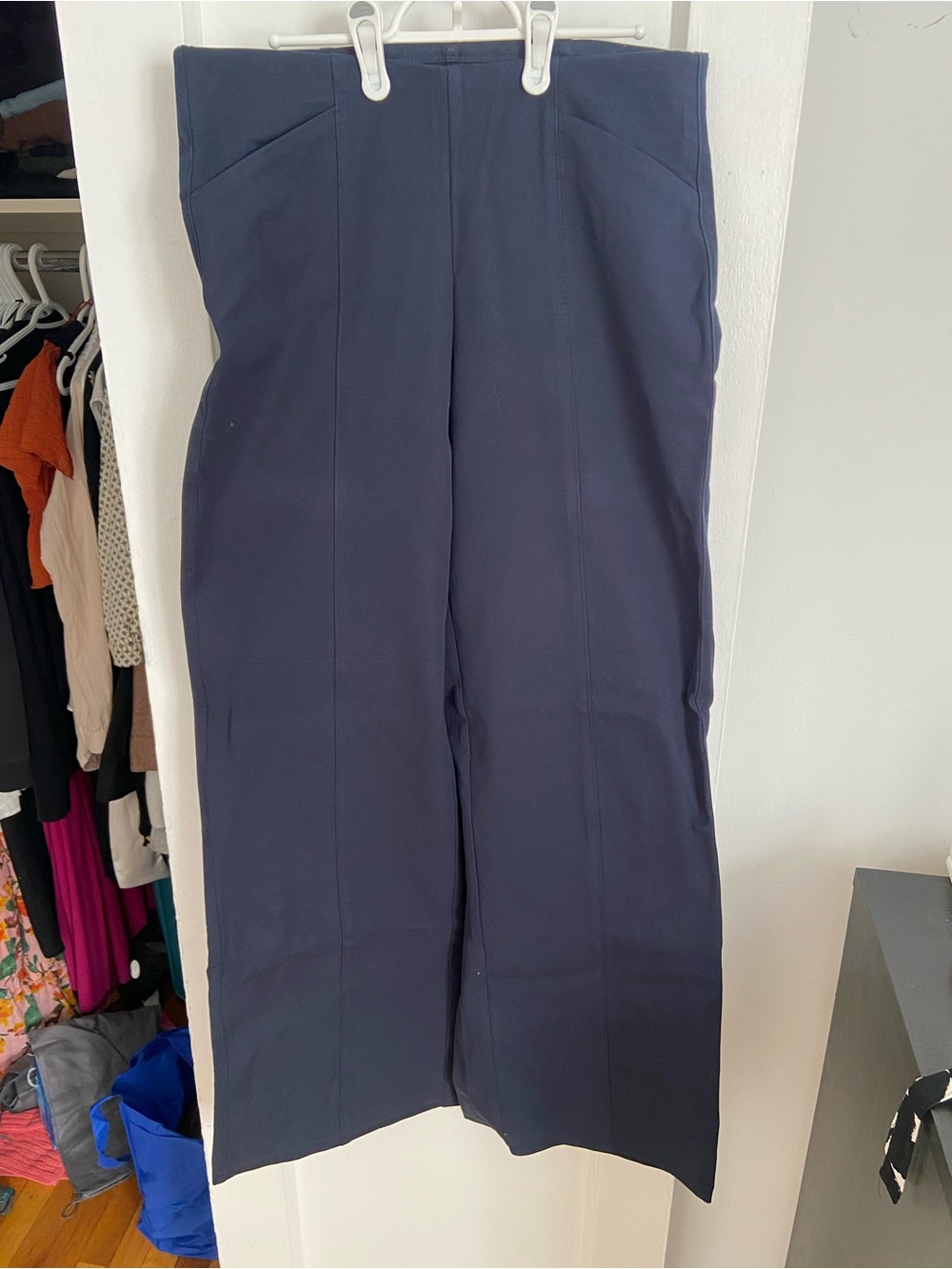 Old Navy Navy High-Rise Wide-Leg Trousers